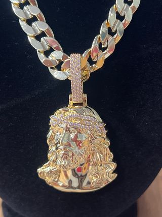 Collar Cristo 14K Laminado 60cm XP