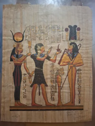 Antiguo Papiro Egipcio 55x45