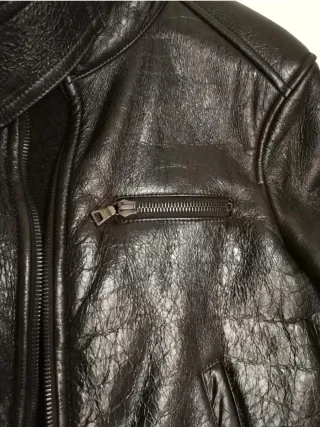 Chaqueta Piel de Carnero Marrón oscuro de Prada