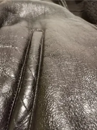 Chaqueta Piel de Carnero Marrón oscuro de Prada