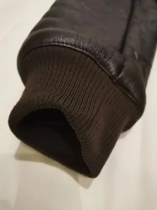 Chaqueta Piel de Carnero Marrón oscuro de Prada