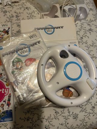 Juego Mario Kart Wii + Volante