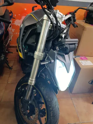 Moto Vogue 525R accidentada
