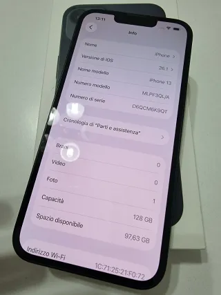 iPhone 13 128GB Blu Notte
