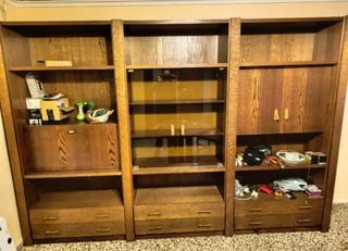 Mueble de salón de madera, venta urgente.