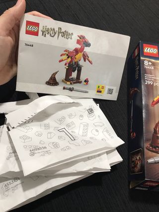 Caja VACIA LEGO Harry Potter Fawkes 76448