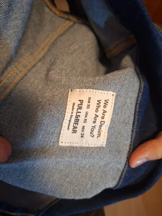 Mono vaquero corto con cremallera