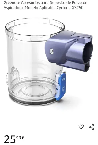 Depósito polvo aspiradora Greenote GSC50 Cyclone