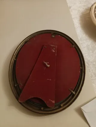 Espejo bronce tocador figura mujer