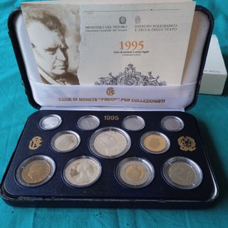 Serie divisionale monete Lira 1995 Proof