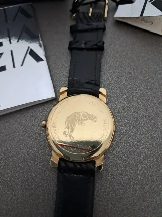 Orologio Krizia Vintage Pantera Oro Nero