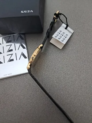 Orologio Krizia Vintage Pantera Oro Nero