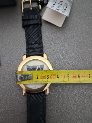 Orologio Krizia Vintage Pantera Oro Nero