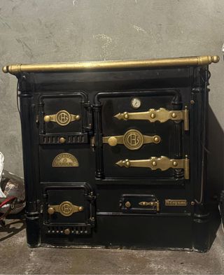 Cocina de carbón/leña cerrada calefactora