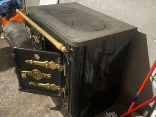 Cocina de carbón/leña cerrada calefactora