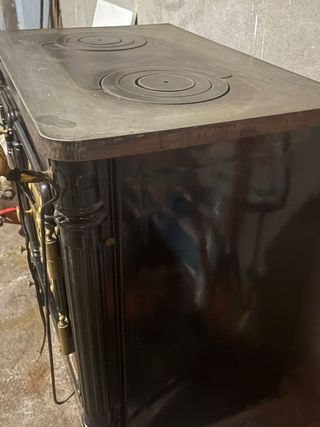 Cocina de carbón/leña cerrada calefactora