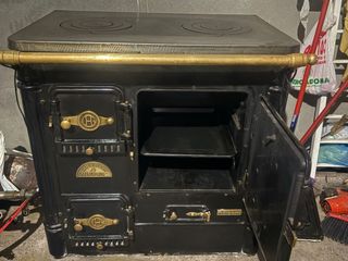 Cocina de carbón/leña cerrada calefactora