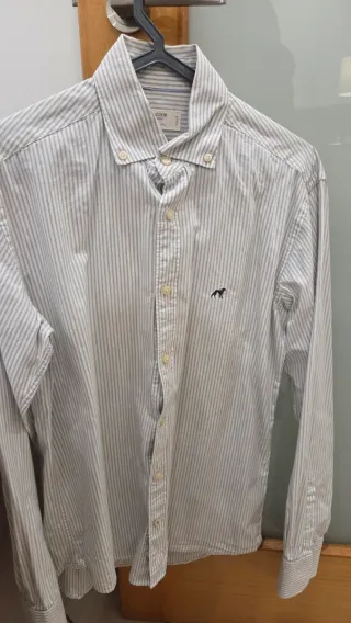 Camisa Sacoor Brothers Riscas Slim Fit Tamanho S