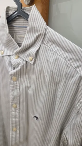 Camisa Sacoor Brothers Riscas Slim Fit Tamanho S