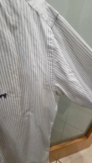 Camisa Sacoor Brothers Riscas Slim Fit Tamanho S