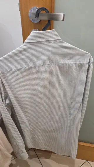 Camisa Sacoor Brothers Riscas Slim Fit Tamanho S