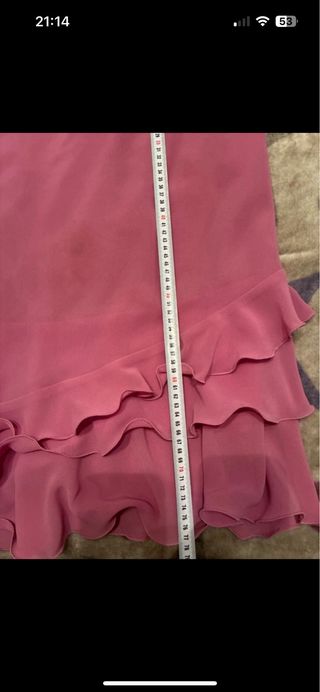 Traje rosa talla 52
