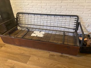 Sofá Cama Beige y Marrón