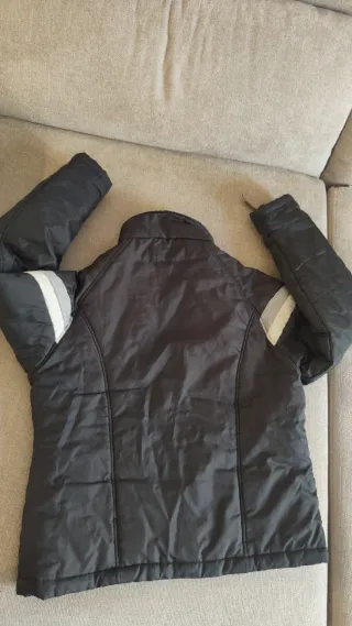 Chaqueta Champion Gris y Blanca Talla XL