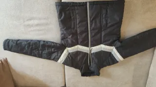 Chaqueta Champion Gris y Blanca Talla XL