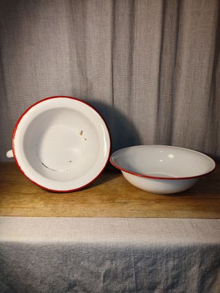 Lote Orinal y Cuenco Vintage