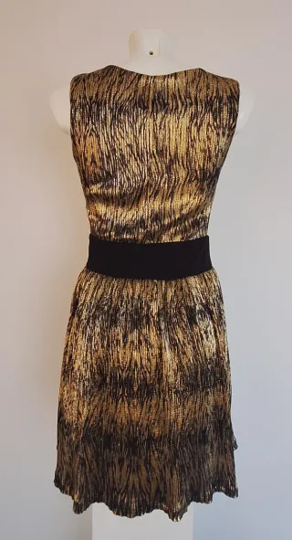 Vestido fiesta dorado