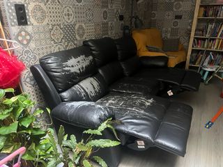 2 sofás si se forran o fundas, perfectos