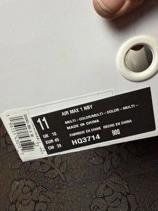 Nike Air Max 1 Grigio Giallo Uomo Tg 42