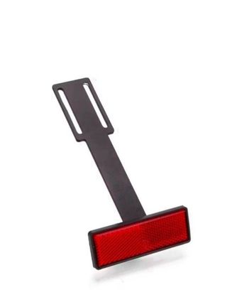 Catadióptrico reflector rojo matricula moto quad