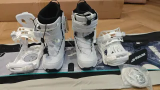 Tabla de Snowboard con Botas y Fijaciones