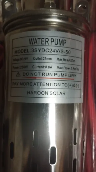 Bomba Sumergible Solar 24V DC