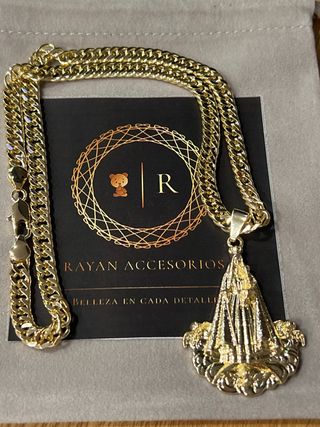 Collar Virgen Laminado 14K 45cm XP