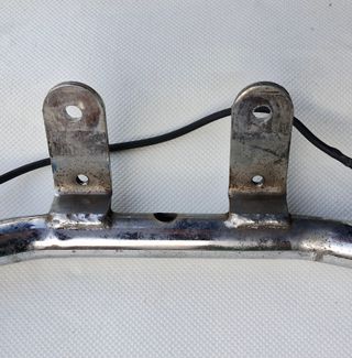 Soporte Faros Moto Cromado