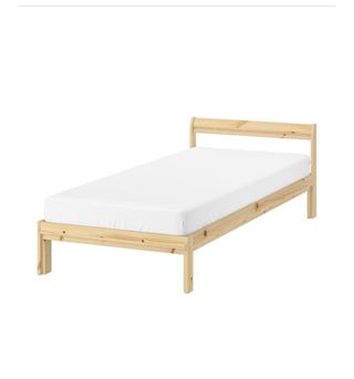 Cama individual madera 90x200. Dos unidades