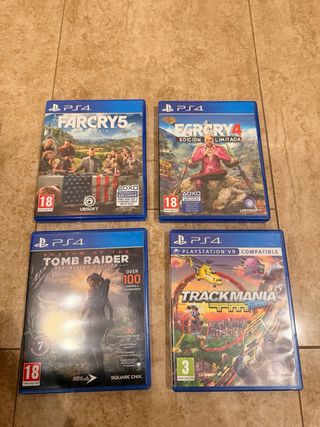 PS4 (PlayStation 4) + 2 Mandos + 4 Juegos