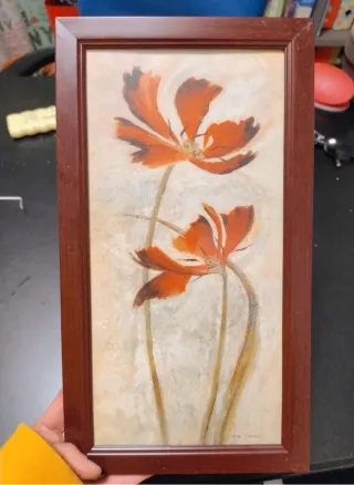 2 Quadretti Papaveri Rossi