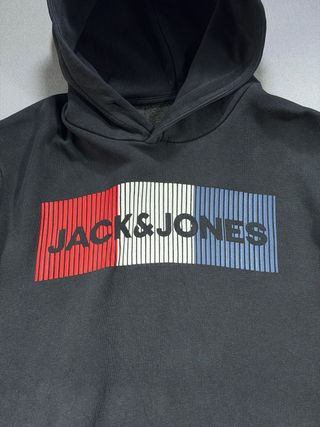 Sudadera Jack & Jones Negra con Logo