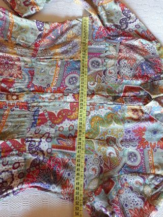 Vestido camisero estampado multicolor XL