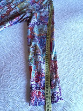 Vestido camisero estampado multicolor XL