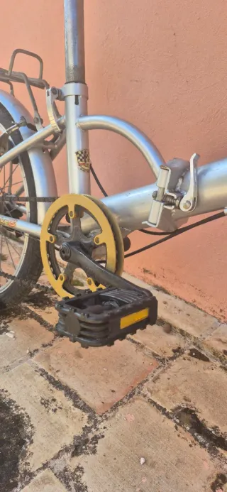 Bicicleta Plegable Plata