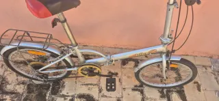 Bicicleta Plegable Plata