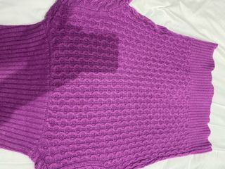 Jersey morado cuello botones