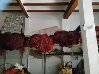 Instrumentos de pesca barco años 70