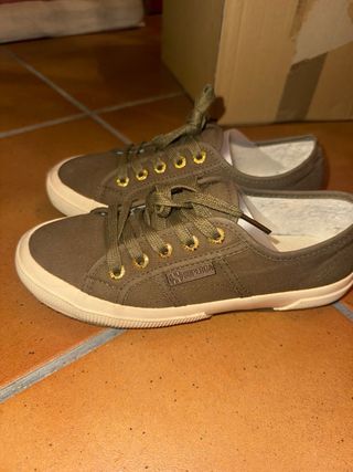 Zapatillas Superga originales verde oliva Talla 36