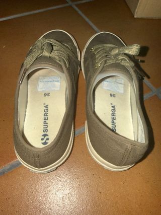 Zapatillas Superga originales verde oliva Talla 36